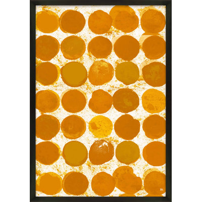Satori Dots Pattern Curry Print