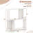 1 Pcs 3-tier Bookshelf Geometric Bookcase Side Table With Open Storage Display Shelf-104415491