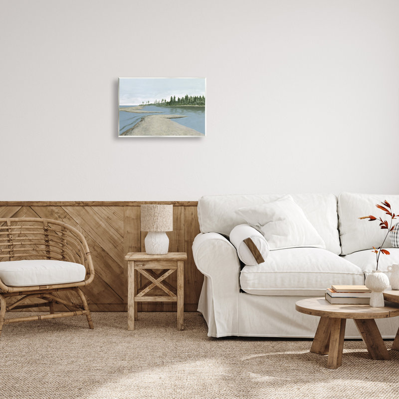 «Lake Waterfront Scenery» par Michael Willett, H 13 po x l 19 po x P 0,5 po