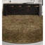 Hand-Knotted High-Quality Green and Brown Round Area Rug