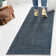 Twyla Classic Solid Low-Pile Machine-Washable Blue Rug