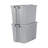 Sterilite 32 Gal Latch Tote, Stack Storage Bin, Latching Lid, Container Organizes Basement, Garage