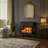 24" Freestanding Electric Fireplace Stove Heater With Remote Control And 3D Flame Effect-1087033863