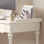 Softly coloured white writing desk 55.11 inches