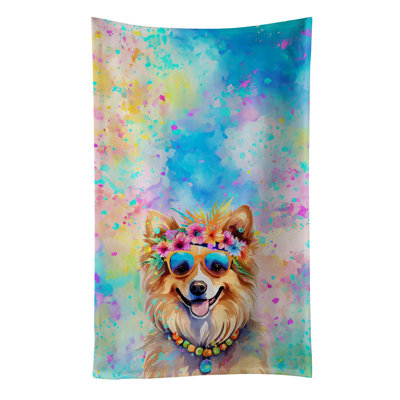 Serviette de cuisine Pomeranian Hippie Dawg