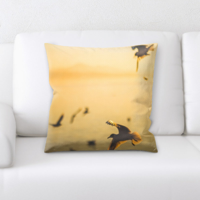 Coussin décoratif oiseau Cirillo