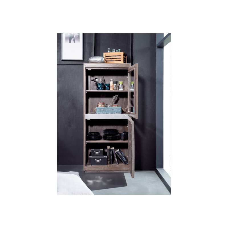 Noble Unique Display Cabinet, Smoked oak