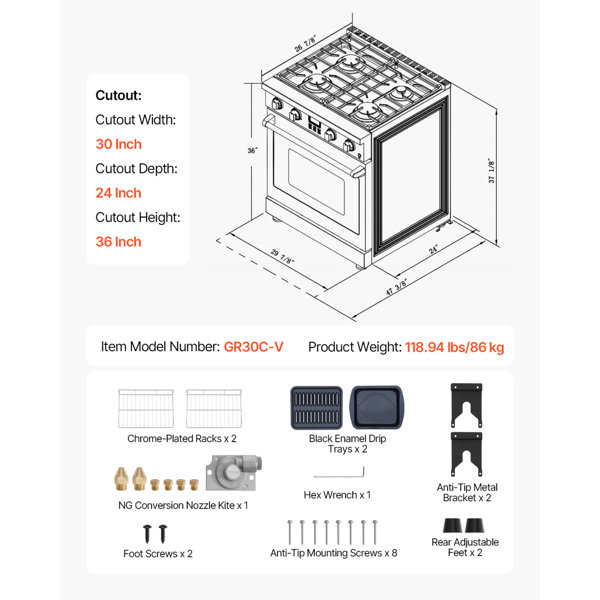 Dimensions du produit