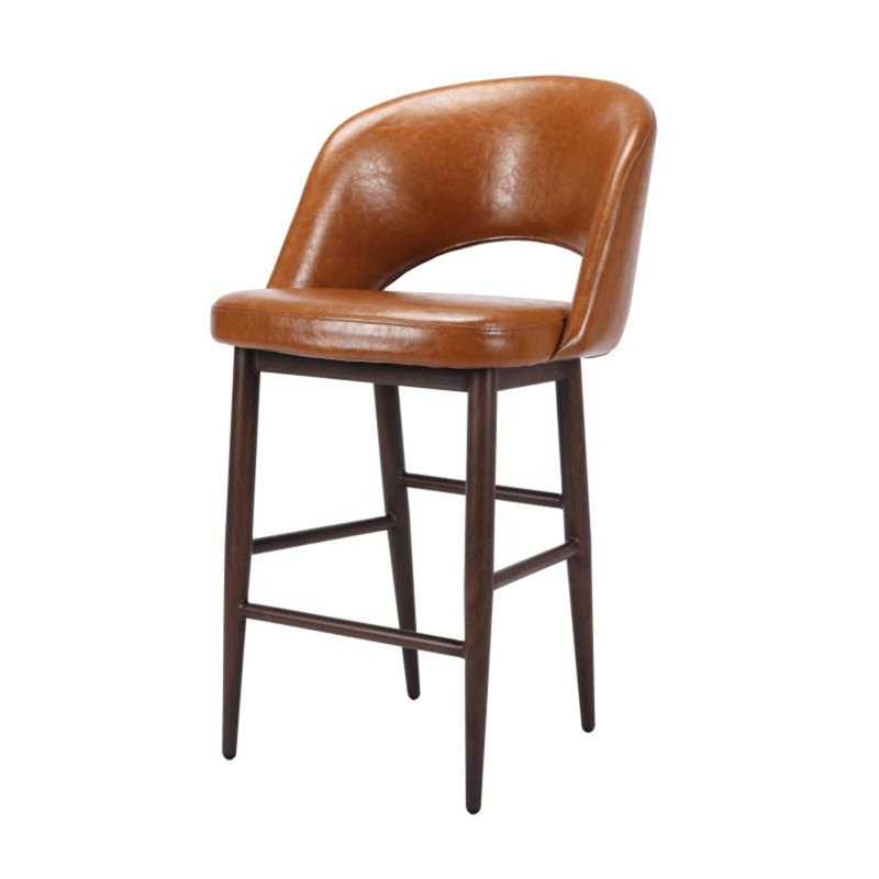 Ensemble de 2 tabourets ondulés, Orange