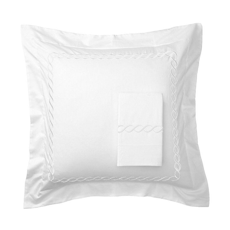 Taie décorative Aubrette, Blanc