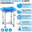 Chaise de douche pour douche intérieure - Sièges de douche robustes de 500 lb ...