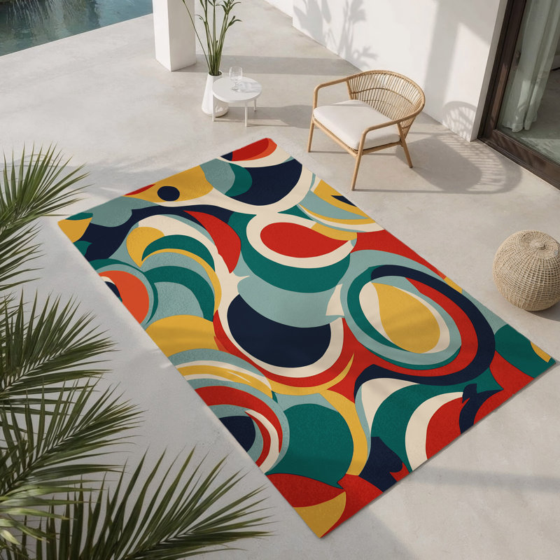 Breezy Charm Indoor And Outdoor Area Rug, Rectangle 1'6" x 2'6"
