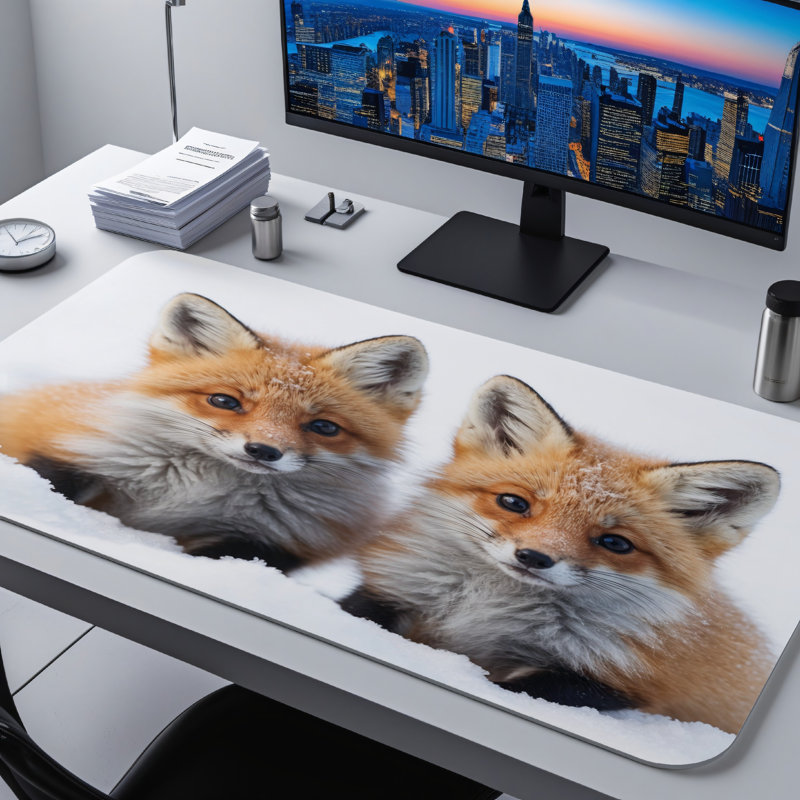 Polyester Desk Pad, 14.4x12.1