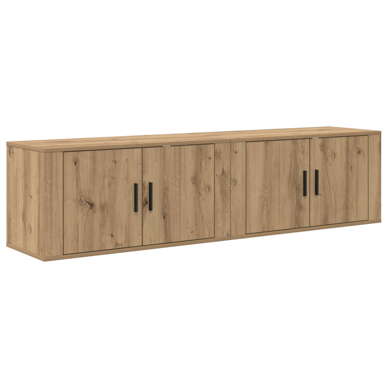 Unfinished TV Stand, 40cm H x 80cm L x 34.5cm W, Artisan Oak