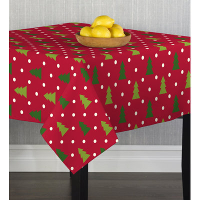 Chriopher Christmas Trees Tablecloth