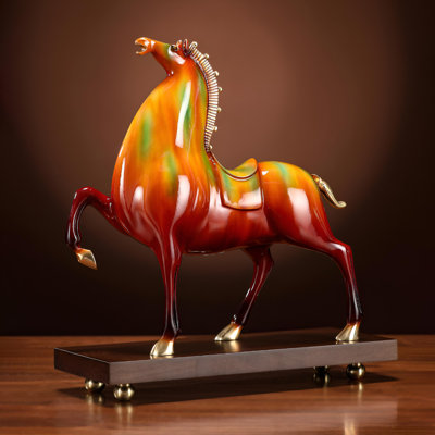 Statue de cheval artisanal en bronze - Succès et raffinement