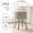 Modern Round Storage Ottoman Side Table-1039106708-1017851705