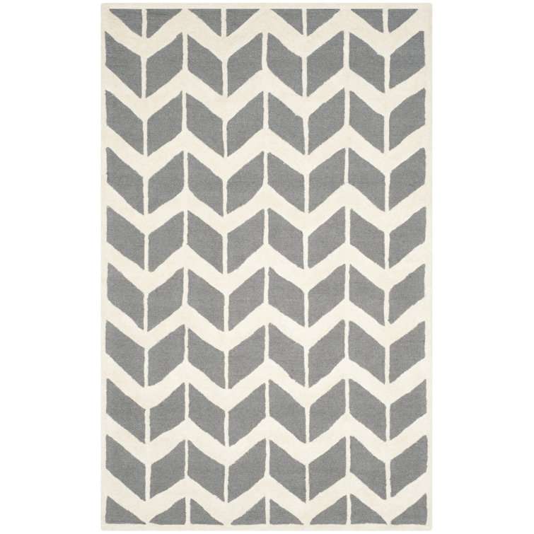Ellicott Hand Tufted Wool Chevron Rug
