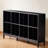 Light luxury black bookcase