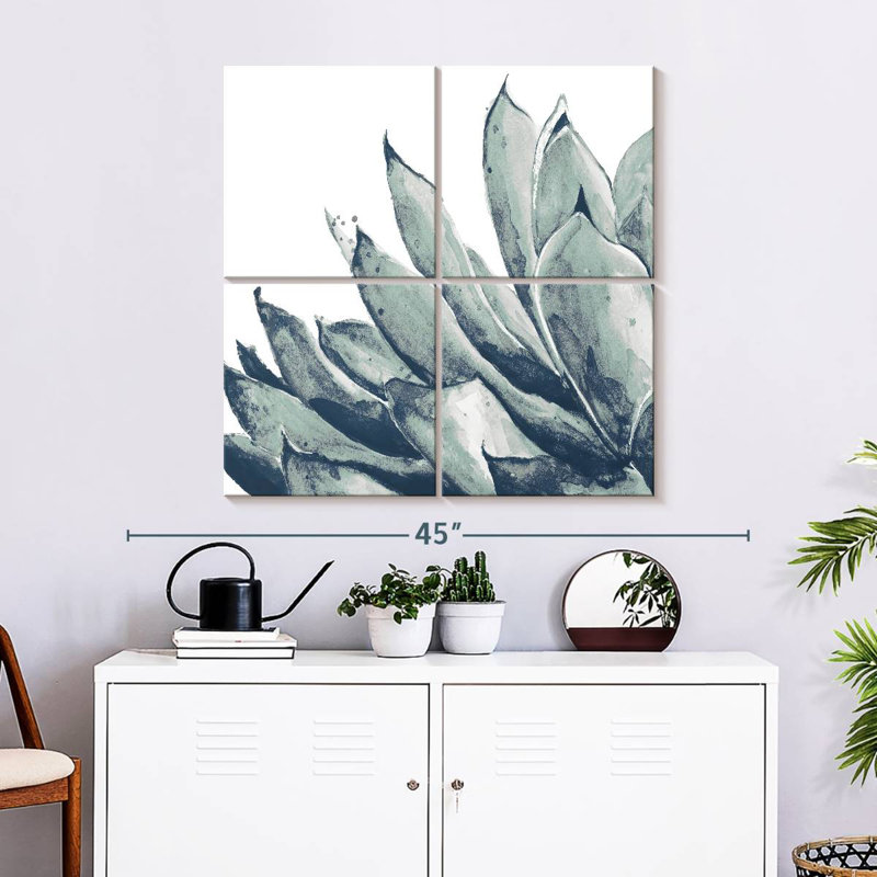Harnek Blue Agave On White I