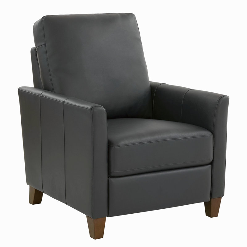 Fauteuil inclinable moderne en similicuir, Bleu