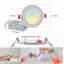 Paquet de 12 luminaires encastrés au choix 4 pouces-129770328