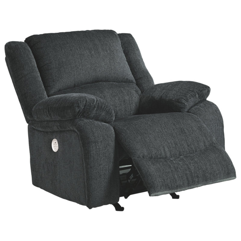 Dametris 42" Wide Rocker Standard Recliner, Dark Gray, Power