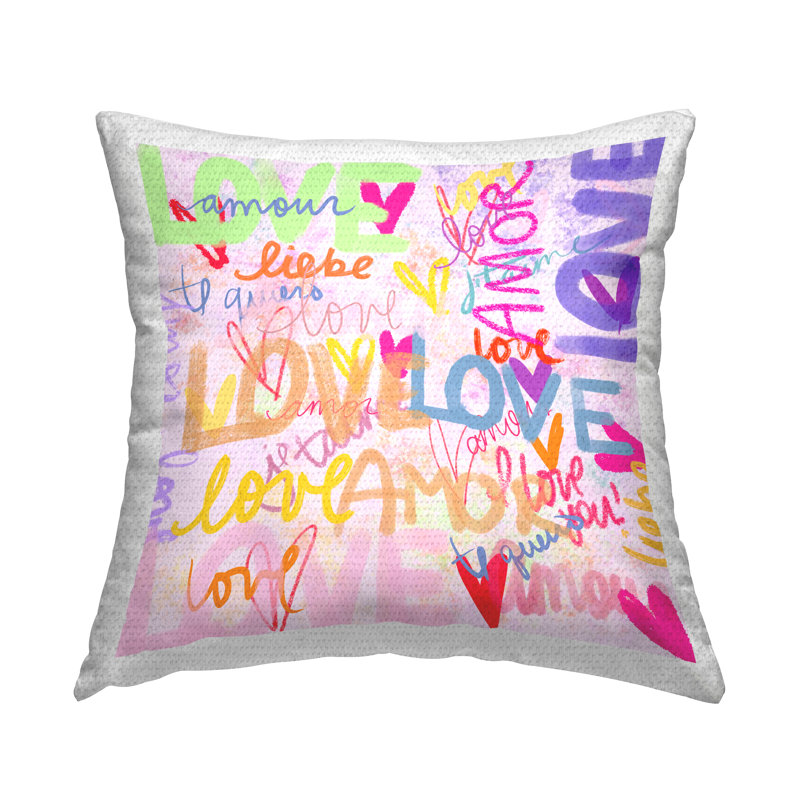 Housse et insert de coussin décoratif carré en polyester pour l'intérieur et l'extérieur