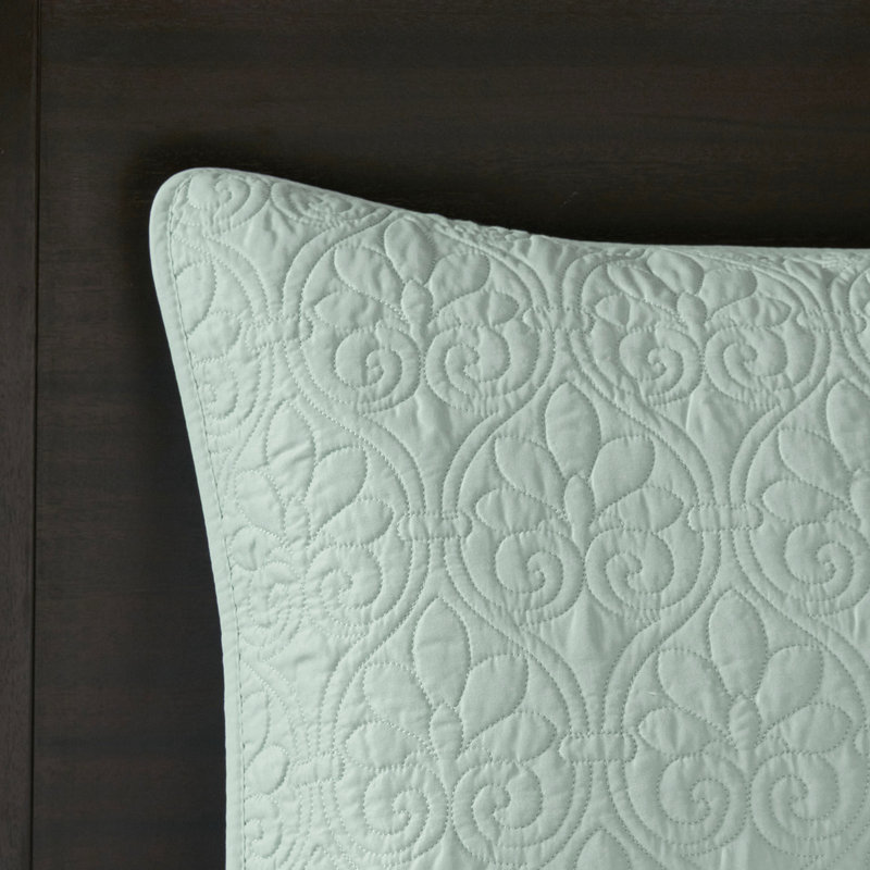Couvre-lit réversible pour lit simple - rembourrage en coton prélavé pour une chambre à coucher confortable, surdimensionné pour s'adapter au matelas, comprend et 2 taies