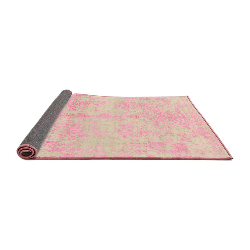 Tapis rose clair / ivoire Petersfield, Rond 4 pi