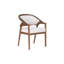 Chaise de salle à manger avec accoudoirs à dossier rembourré H 19,3 po Aliha-1783635926-1783635924