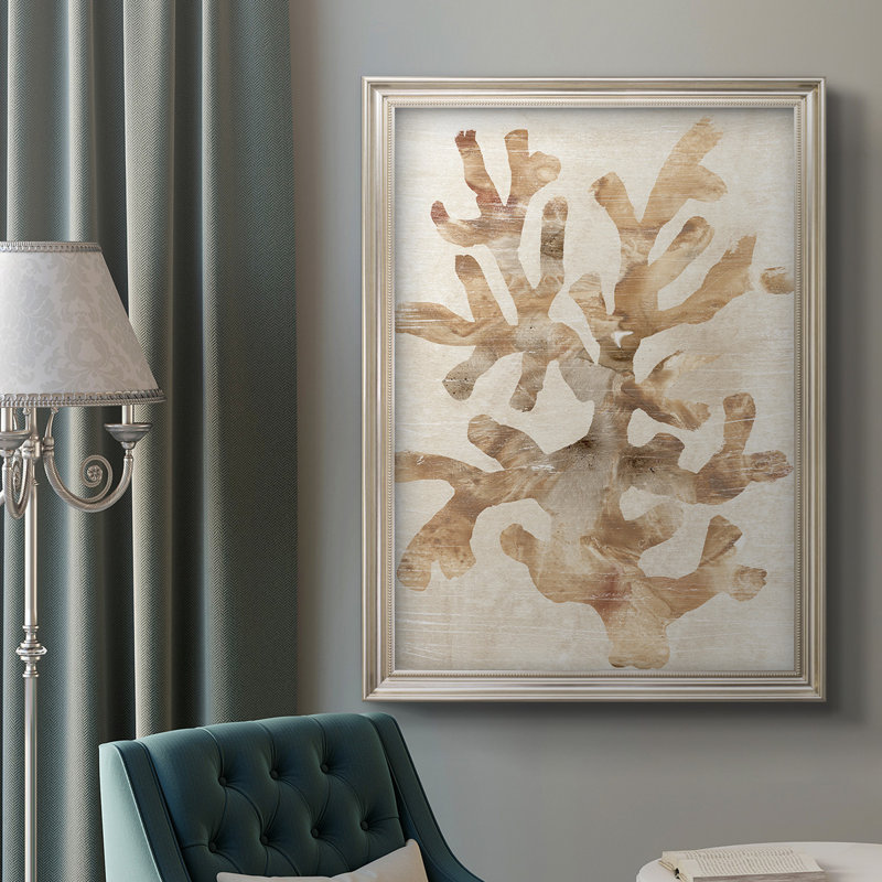 Parchment Coral I - reproduction d'art sur toile, L 21 po x H 25 po