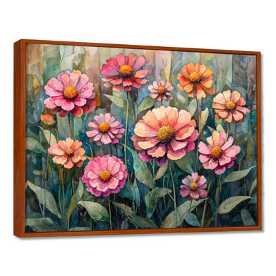 Décoration murale Zinnias Summer Petals In The Breeze II - Zinnias
