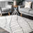 Sackett Contemporary Leaves Light Gray Area Rug-649194632