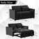 55.2'' Wide Modern Convertible Upholstered Tufted Sofa Bed With Two Accent Pillows