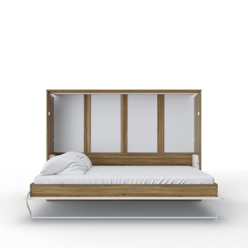 Ayvri EU Double - 140 X 200 Cm Bed, White/Dark Brown