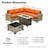 Outdoor Sofa 7-piece Set With Stove-1527657449