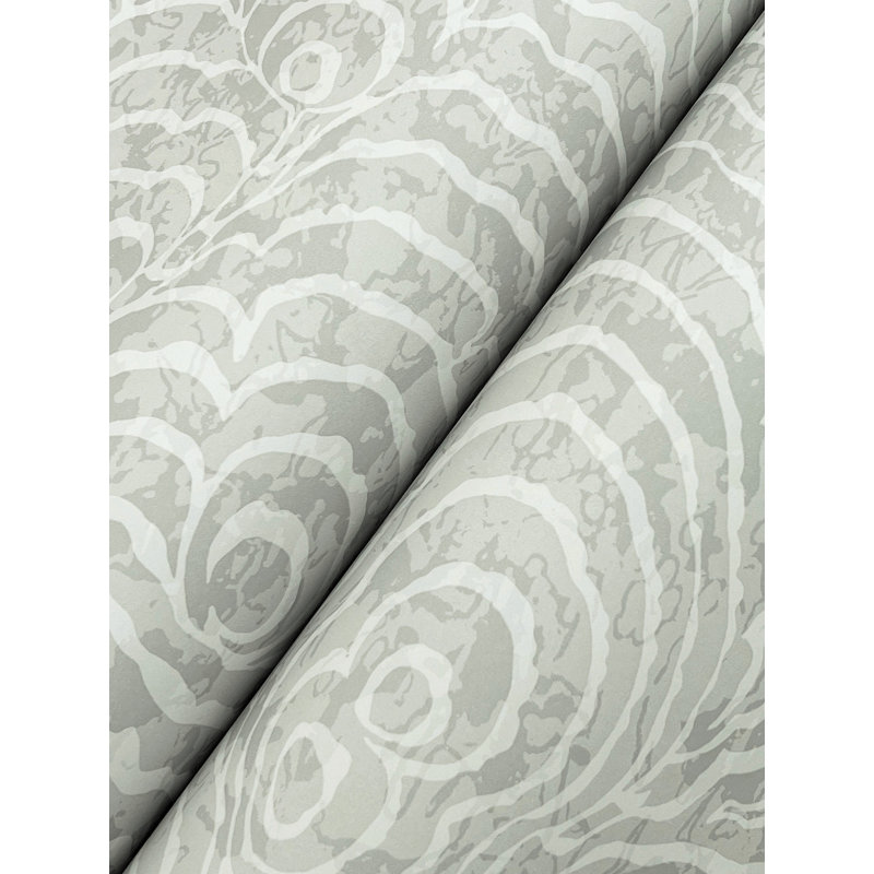 Papier peint bleu sarcelle Ocean Jasper, Gris