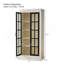Élégante vitrine avec portes en verre pour mettre en valeur les objets de collection, idéale pour divers espaces de vie et de travail