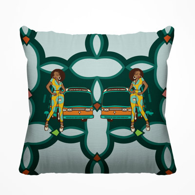 Outdoor Reversible Throw Pillow