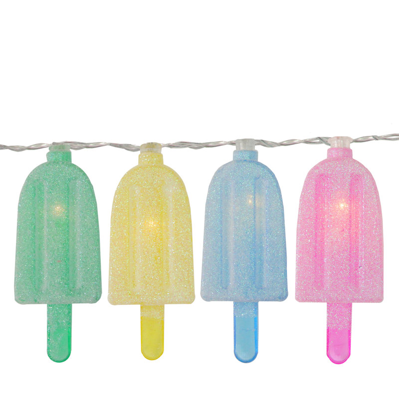 10 Count LED Pastel Ice Pop String Lights