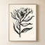 «Ink Flower I Cream» par Sara Zieve Miller - Impression sur toile