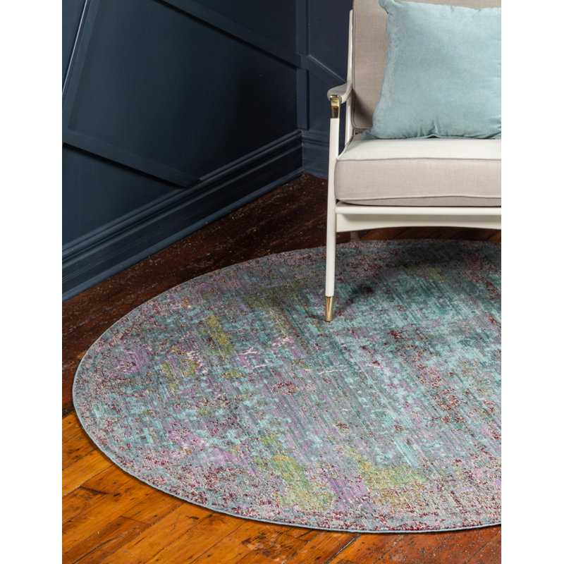 Oriental Indoor Rug, Round 6'1"