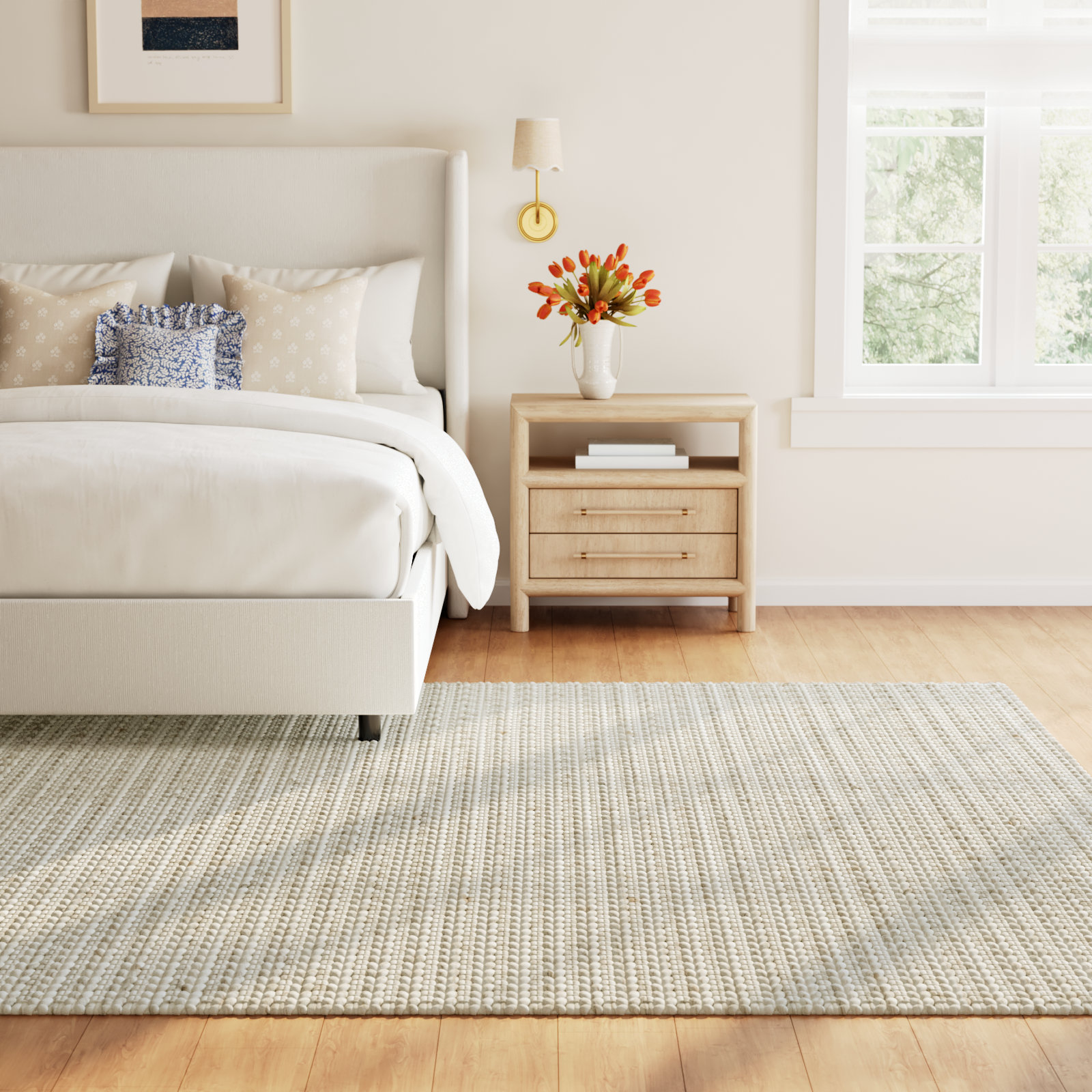 Rosemead Handmade Rug, Rectangle 6' x 9'