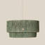 Cocktail Two-Tier Grass Pendant in Green