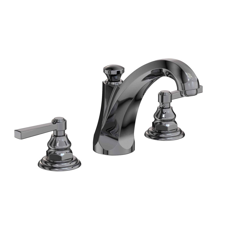 Astor Widespread Bathroom Faucet with Drain Assembly, Midnight Chrome