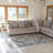 Mahinudin Bold Distressed Medallion Low-Pile Machine-Washable Cream/Blue Rug-808481874