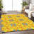 Premium Machine Washable Prisco Yellow Rug-798556996