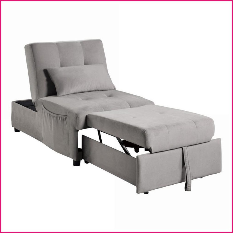 Banc de rangement Mid-Century moderne avec plateau relevable brun clair | Brun clair | Mid-Century moderne