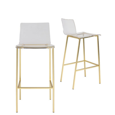 Counter Stool with Steel Frame